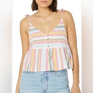 Roxy Pastel Striped Camisole Top